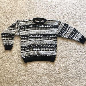 TV Static Vintage Dad Sweater
